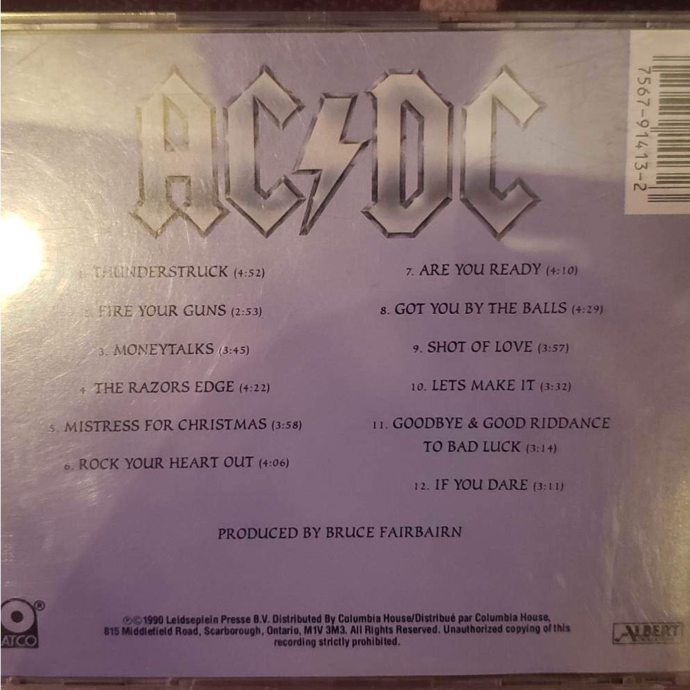 AC/DC CD - Picture 2 of 2